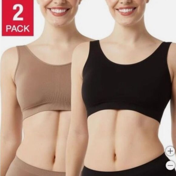 Women’s Layer Zero by 32 Degrees Women's Seamless Bra, 2-pack Size S - Picture 5 of 6